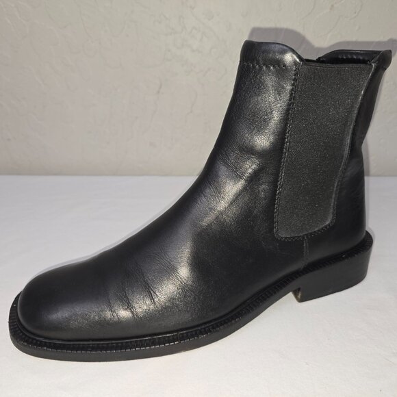 Gucci Vintage Black Italian Leather Pull On Chelsea Boots 6.5 UK Men's 7.5 D US - Picture 3 of 12